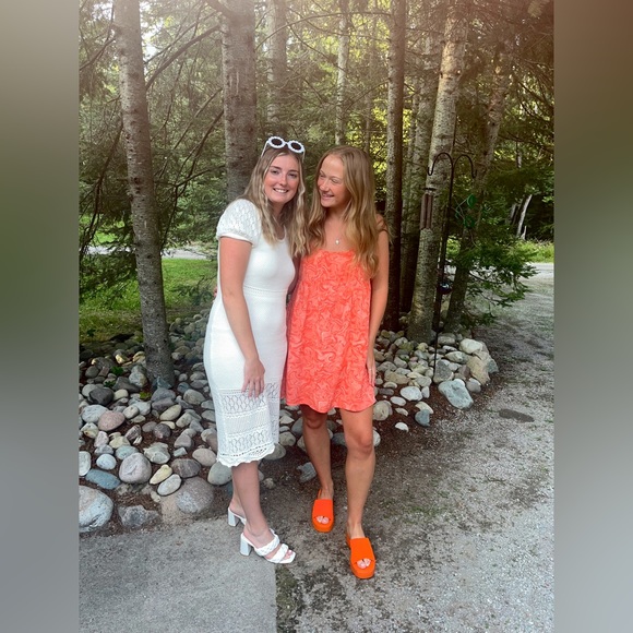 Orange Platform Sandals - Picture 4 of 5